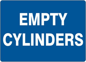 Empty Cylinders Signs | G-1664