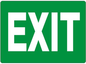 Exit White On Green Signs | G-1683