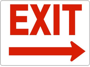 Exit Right Arrow Signs | G-1689