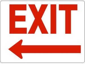 Exit Left Arrow Signs | G-1694