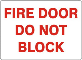 Fire Door Do Not Block Signs | G-2613