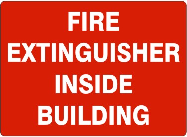 Fire Extinguisher Inside Building Signs | G-2643