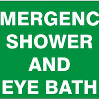 Emergency Shower And Eye Bath Signs | G-2645