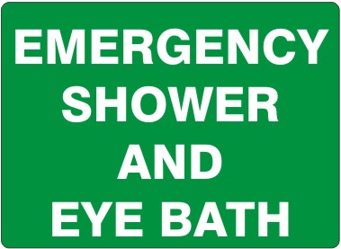 Emergency Shower And Eye Bath Signs | G-2645