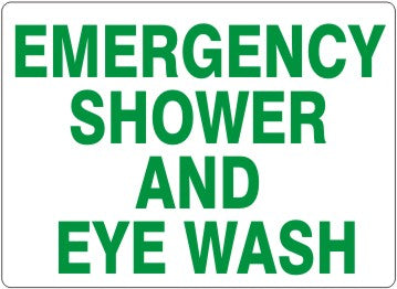 Emergency Shower And Eye Wash Signs | G-2673