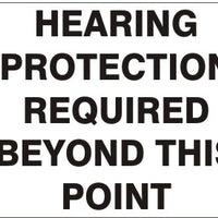 Hearing Protection Required Beyond This Point Signs | G-3744