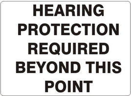 Hearing Protection Required Beyond This Point Signs | G-3744