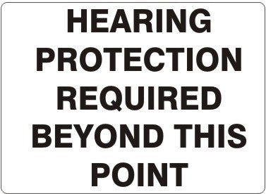 Hearing Protection Required Beyond This Point Signs | G-3744