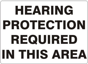 Hearing Protection Required In This Area Signs | G-3745