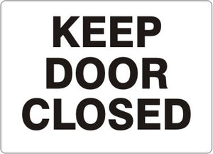 Keep Door Closed Signs | G-4202