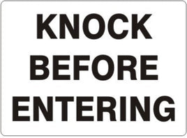Knock Before Entering Signs | G-4417