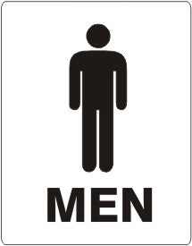 Men Black On White Signs | G-4615