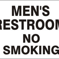 Men's Restroom No Smoking Signs | G-4618