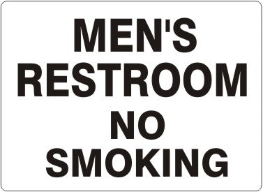 Men's Restroom No Smoking Signs | G-4618