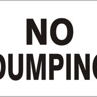 No Dumping Signs | G-4726