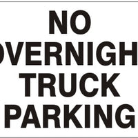 No Overnight Truck Parking Signs | G-4744