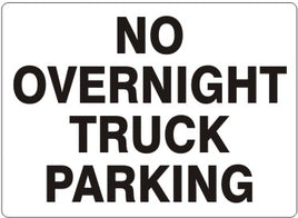 No Overnight Truck Parking Signs | G-4744