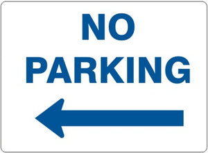 No Parking Right Left Signs | G-4748