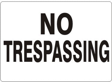 No Trespassing Signs | G-4908