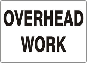 Overhead Work Signs | G-5723