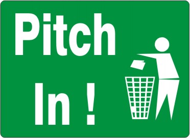 Pitch In ! Signs | G-6021