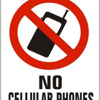 No Cellular Phones Signs | G-9333