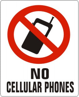 No Cellular Phones Signs | G-9333