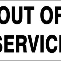 Out Of Service Signs | G-9347