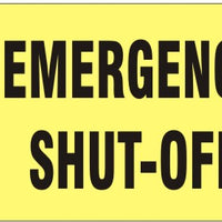 Emergency Shut-Off Signs | G-9349