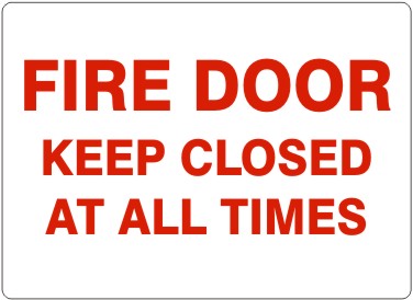 Fire Door Keep Closed At All Times Signs | G-9913