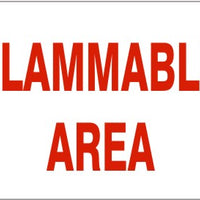 Flammable Area Signs | G-9917