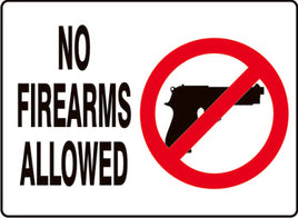 No Firearms Allowed Signs | G-9930