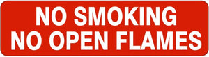 No Smoking No Open Flames Signs | G4-4876