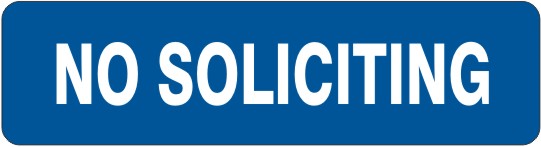No Soliciting Signs | G4-4899