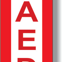AED Down Arrow Safety Signs | G4-AED