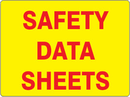 Safety Data Sheets Signs | G-8749