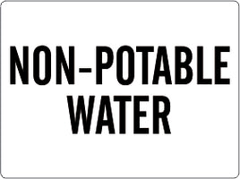 Non-Potable Water Signs | G-9774
