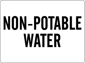 Non-Potable Water Signs | G-9774