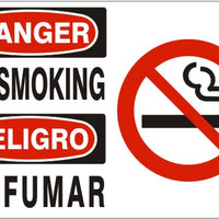 Danger No Smoking Bilingual Signs | M-9903