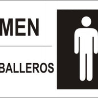 Men With Graphic Bilingual Signs | M-9910