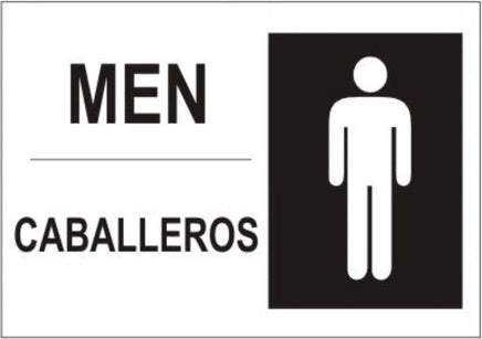 Men With Graphic Bilingual Signs | M-9910