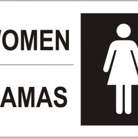 Women With Graphic Bilingual Signs | M-9911