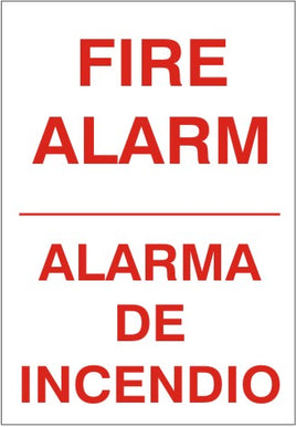 Fire Alarm Bilingual Signs | M-9924