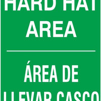 Hard Hat Area Bilingual Signs | M-9928