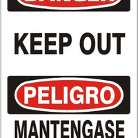 Danger Keep Out Bilingual Signs | M-9957