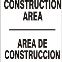 Construction Area Bilingual Signs | M-9964