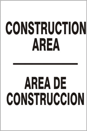Construction Area Bilingual Signs | M-9964