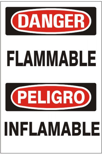 Danger Flammable Bilingual Signs | M-9921