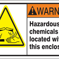 ANSI Z535 Warning Hazardous Chemicals Labels | ML-10