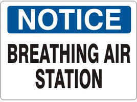 Notice Breathing Air Station Signs | N-0503